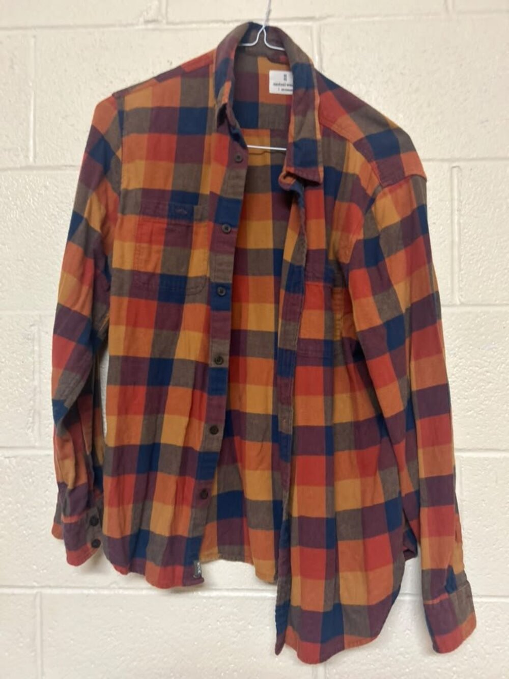 Men's fall flannel shirt size L